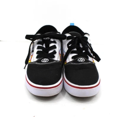 Heelys Pro 20 Prints White & Black with Side Flames Unisex Youth Size 4 - Image 1 of 4