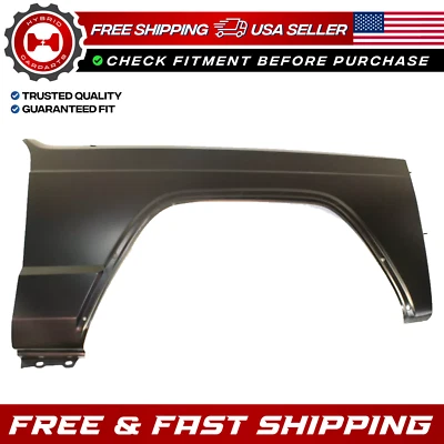 New Front Passenger Side Fender For 1984-1996 Jeep Cherokee CH1241208 - Изображение 1 из 4