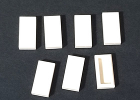 LEGO White 1x2 Tile 3069 / 30070 Brick Block Parts Pieces LOT OF 7