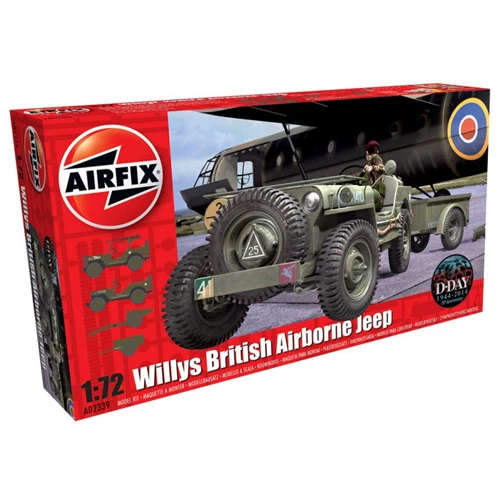 Airfix - 1/72 Willys Jeep Trailer & 6pdr Gun
