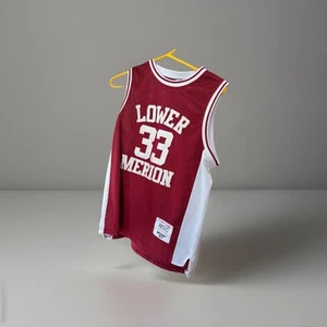#33 Kobe Bryant Lower Merion High School Jersey Maroon - Stitched - Size Large - Picture 1 of 8