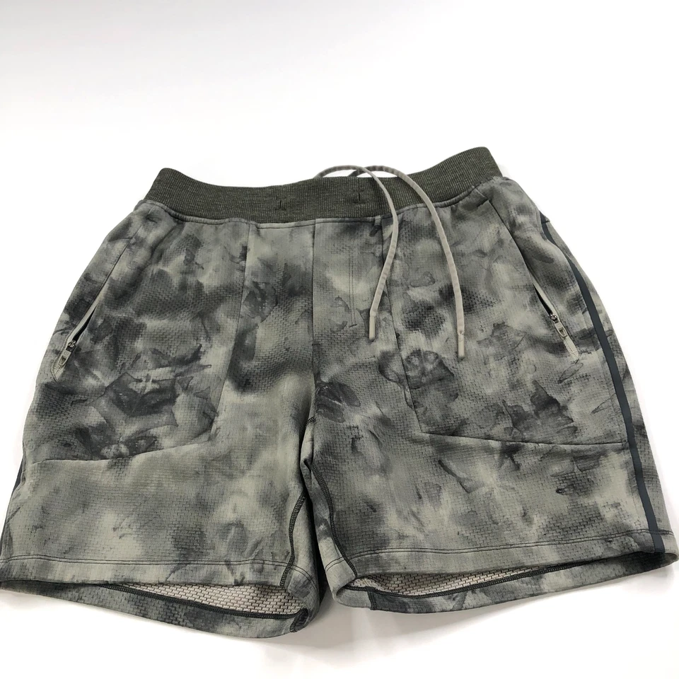 Lululemon License To Train MED (Fit 28In) Elastic 7" Shorts Camo Gray LM7AONS - Image 1 of 4