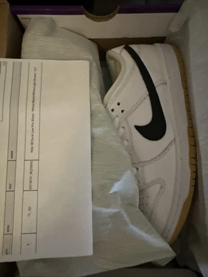 Tenis para hombre Nike SB Dunk Low Pro talla 9,5 blanco/goma CD2563-101 Foto 1 de 2