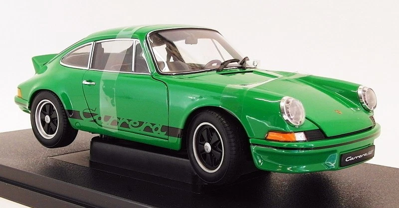 Welly NEX 1/18 Scale Model Car 18044W - 1973 Porsche 911 Carrera RS - Green - Image 1 of 4
