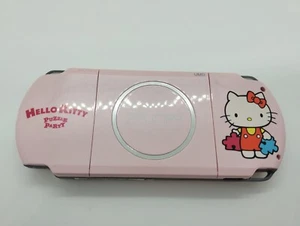 PSP 3000 Sony Blossom Pink Hello Kitty Shell Custom PlayStation Japan Tested - Picture 1 of 11