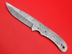 Custom Handmade Rain Drop Pattern Damascus Steel knife blade blank C031 - Picture 1 of 14