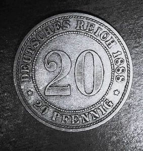 20 Pfennig 1888 E MINT Deutsches Reich Kaiserreich - Picture 1 of 2
