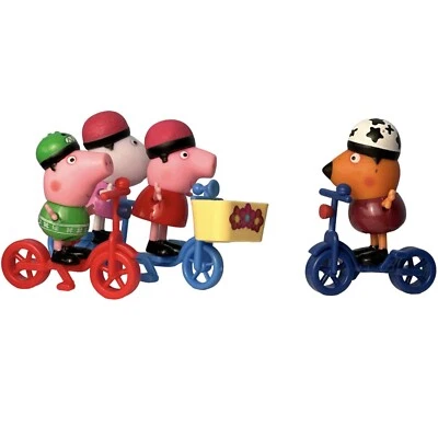 Open-box GC Peppa Pig Helmet Cycling Set – 4 Rare Helmet Riders + Bikes + Tandem - Image 1 of 4