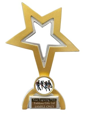 EMBLEMS GIFTS LTD Line Dancing (C) Premio Trofeo Stella Classico Incisione Gratis