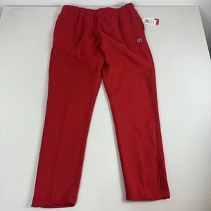 Russell Athletic Sweatpants Mens 2XL Red Fleece Joggers Active Gym Regular Fit - Picture 1 of 7