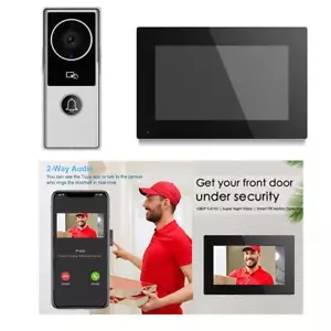 Phone Remote control unlock access WIFI 7'' Monitor multi-room DoorbelI Intercom - Picture 1 of 18