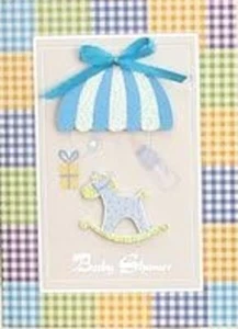 Baby Shower Español Bebé Niño Caballo Tema 3D Invitaciones Fiesta Suministros 10 Cuentas - Imagen 1 de 1