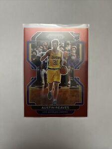 2021-22 Panini Prizm Austin Reeves True Red /299 SP RC Lakers #165 SUPERSTAR 🔥