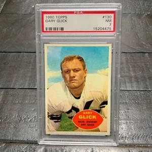 1960 Topps Gary Glick #130 *Redskins* PSA 7 NM - Picture 1 of 2