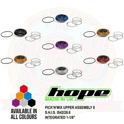 Hope Pick'n'Mix Headset Upper Assembly 8 S.H.I.S. IS42/28.6 Integrated 1-1/8"  - Image 1 of 2