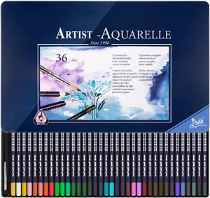36 Watercolor Pencils Set Colored Drawing Art Coloring Pencils Set for Adult