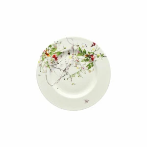 Rosenthal Assiette à Petit Déjeuner Brillance Fleurs Sauvages avec Drapeau, Bone China 19 cm - Photo 1/1