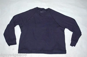 Boys NAVY BLUE CREW NECK SWEATSHIRT Ribbed Sleeve Cuffs & Loose Bottom SIZE XS - Picture 1 of 1