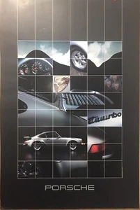 Porsche 930 Turbo Collage - Very Hard to Find Rare Original 1983 Car Poster-WOW! - Foto 1 di 2