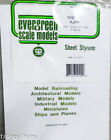 Evergreen Styrene 9102 Plain 6 Sheets / .015 Thick / 21" Long x 8" Wide