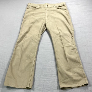 VINTAGE Levis Pants Mens 38x27 Brown Beige With A Skosh White Tab Made In USA * - Picture 1 of 15
