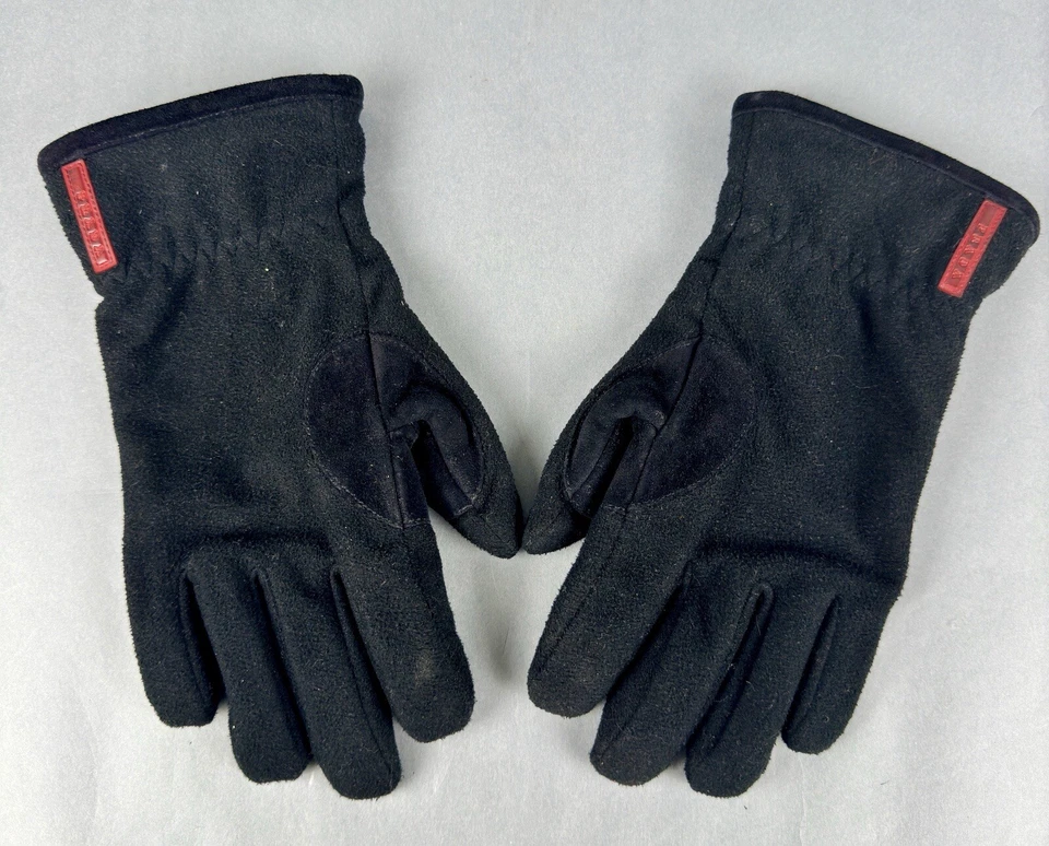 Women’s Vintage PRADA Black Suede Leather Women’s Gloves RARE Sz 6 1/2 - Image 1 of 4
