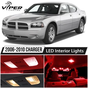 Kit de equipamiento de luces interiores LED rojas Dodge Charger 2006-2010 - Imagen 1 de 7
