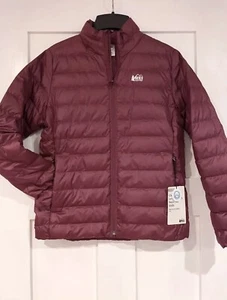 NEW! REI Youth Girl Boy Kid 650 Down Jacket—(M: 10-12)—Puffer Jacket—“Sumac” RED - Picture 1 of 7