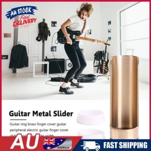 New Semi-open Metal Finger Sleeve Adjustable Width Guitar Slide for Guitar Ukule - Picture 1 of 7