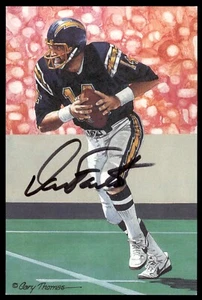 Dan Fouts Signed Autographed Goal Line Art Card GLAC Postcard JSA COA - Picture 1 of 2