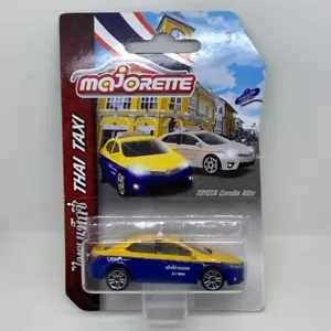 Majorette Toyota Corolla Altis Thai Taxi Auto blau gelbe Streifen 3" im Paket - Bild 1 von 2