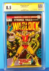 Strange Tales 178 Marvel 1975 Warlock 1. App Magus signiert Starlin CGC 8.5 Sehr guter Zustand + - Bild 1 von 6