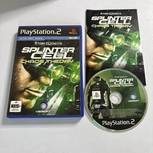Splinter Cell Chaos Theory PS2 Sony PlayStation Juego Manual PAL - Imagen 1 de 5