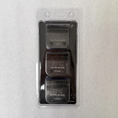 Paquete de 3 cuchillas cortapelos de aseo para mascotas perros 7FC/5FC/4FC para Andis Oster Wahl Foto 1 de 3