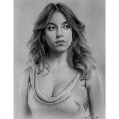 Custom Pencil Portrait Realistic Drawn by Hand as a Unique Gift - Image 1 of 4