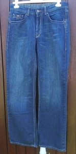 Womens Ted Baker Wide Leg Jeans 32W 31L Dark Blue Metal Button Fly - Picture 1 of 15
