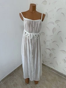 Miss Selfridge Beach Cover Up Long | Strappy Plait Detail Front Maxi Dress UK 10 - Picture 1 of 6