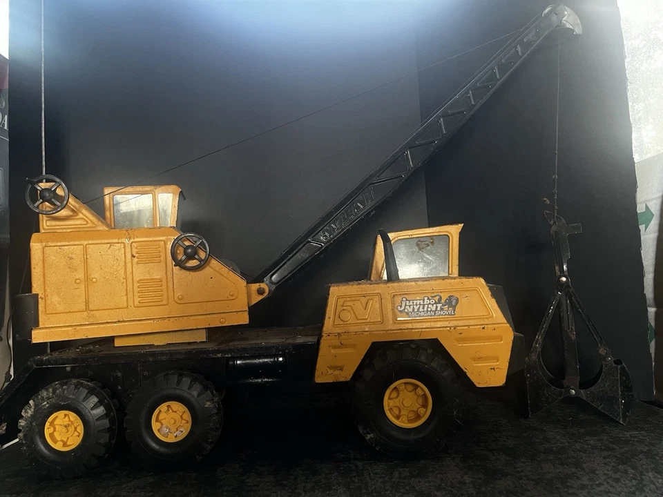 Camión grúa pala vintage Nylint Jumbo Michigan | Totalmente funcional Foto 1 de 4