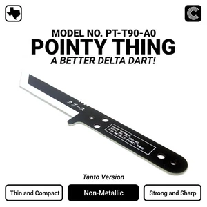 Delta Dart Knife Alternative - Concealable, Non-Metallic, Compact, Thin, Light - Picture 1 of 3