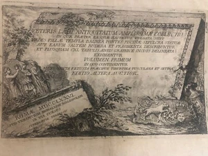 Carloni Carlo Gregorio /Frontespizio Incisione - Firmato su lastra - 1766 - Imagen 1 de 10