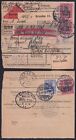 Germany 1914 Perfin stamps on Railway Parcel post label to TABORA German Africa