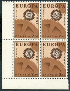 GREECE 1967 2d50 SG1050 mint MNH FG Europa Cogwheels BLOCK OF 4 #A01 - Picture 1 of 1