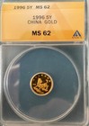 New ListingChina 1996 5Y Unicorn gold Ms62