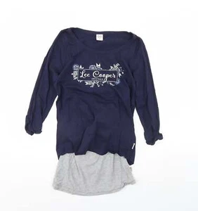 Lee Cooper Womens Blue Polyester Blend Blouse Size 8 - Picture 1 of 12