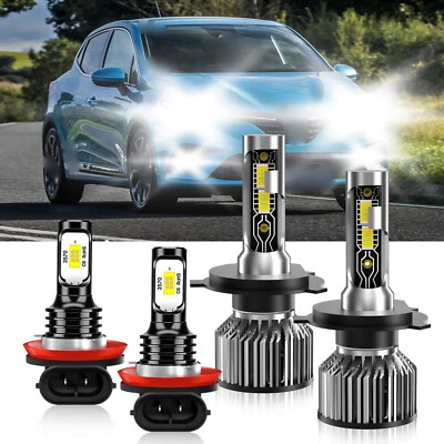 Bombilla Faro LED Luz Alta Baja + Luz Antiniebla 6500K Para Renault Clio 2008-2009 Foto 1 de 4