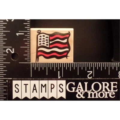 Hero Arts Rubber Stamps A1446 PATRIOTIC AMERICAN FLAG #T06 - Image 1 of 2