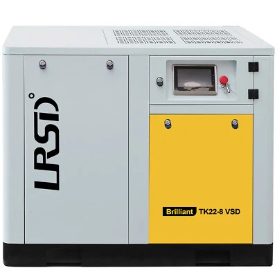 460V 3Phase Rotary Screw Air Compressor 123CFM 30HP/22KW 125PSI for Indurtrial - Image 1 of 4
