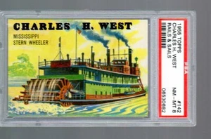 1955 Topps - Rails and Sails - Tarjeta # 142 - PSA 8 - Imagen 1 de 2
