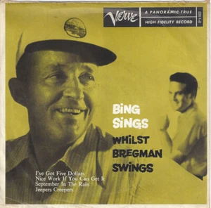 ♫BING CROSBY/B BREGMAN Bing Sings Whilst Bregman Swings JAZZ VOCAL1956 EP 45RPM♫ - Picture 1 of 4