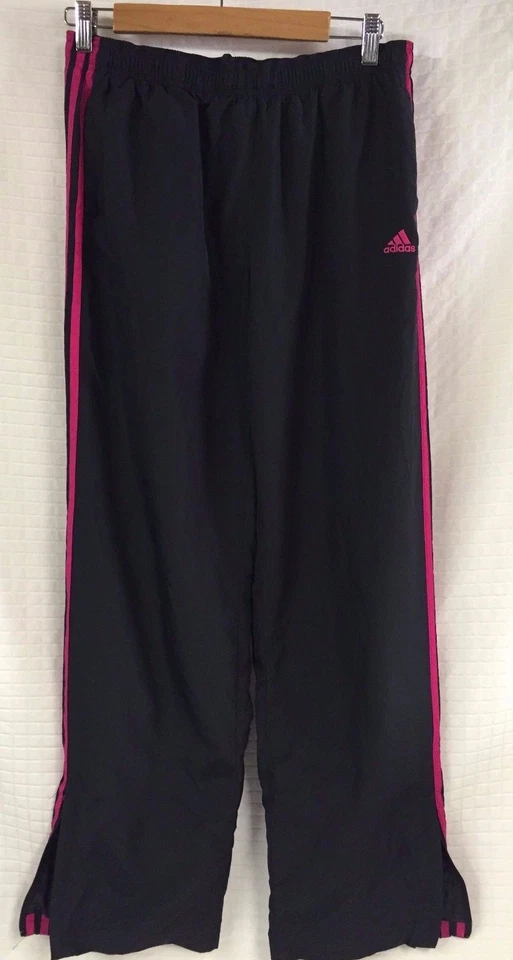De Colección ADIDAS Negro con Rayas Rosa (magenta) Talla Mediana Malla Forrada Calentamiento Foto 1 de 4